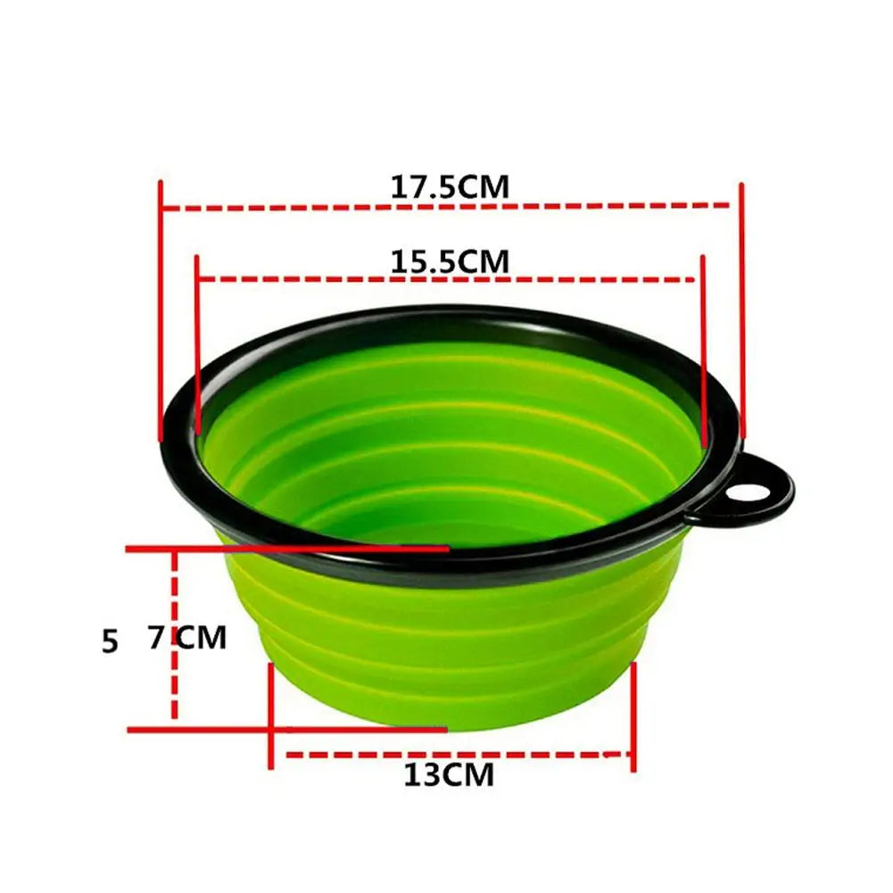 Collapsible Dog Bowls with Lid and Carabiner