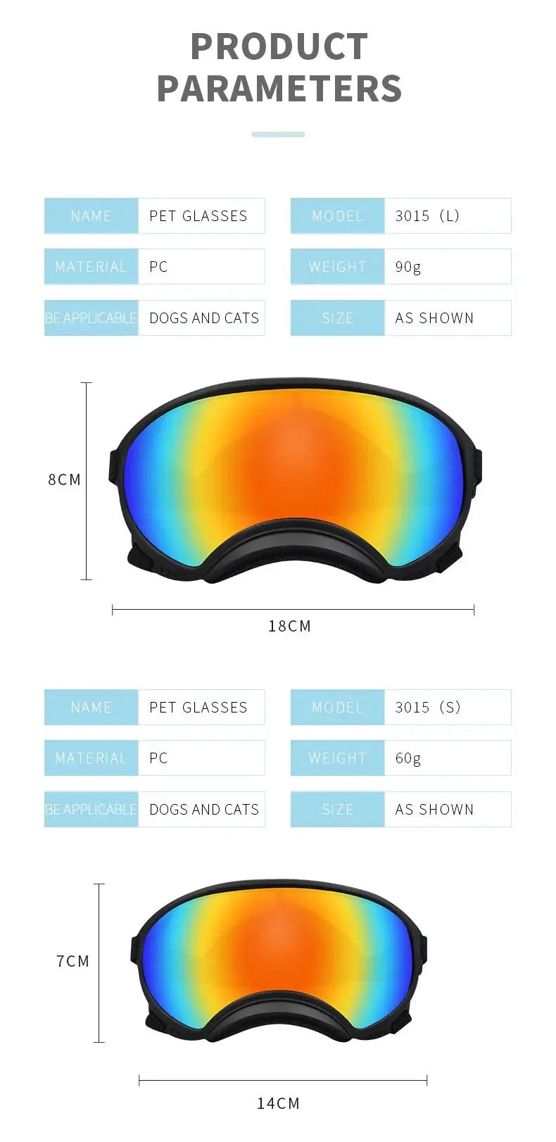 Dog Goggles - UV Protectant